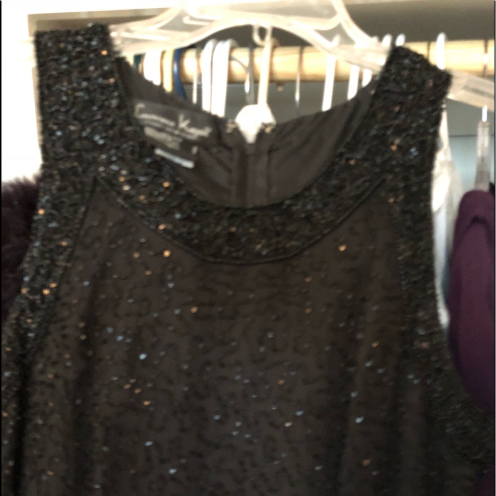 Gorgeous black sequin long dress